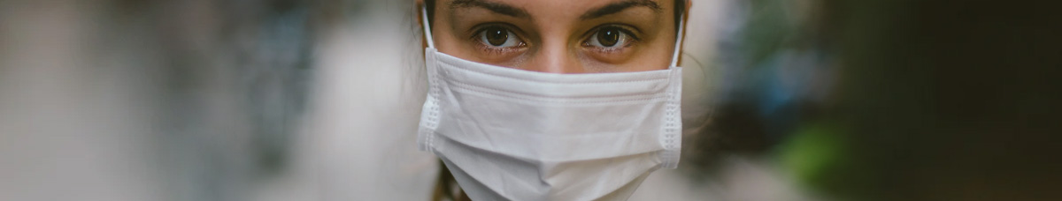 Woman Wearing Face Mask, Safety Protocols During COVID-19 Oakville