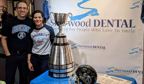 Sherwood Dental is the official dentist for the Toronto Argonauts!