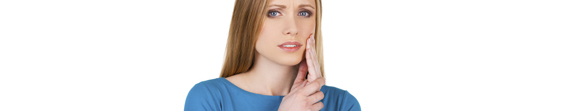  -  Woman suffering from toothache